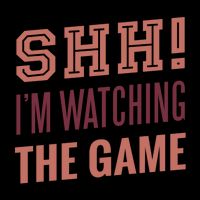 Shh I'm Watching The Game Drawstring Bag