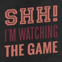 Shh I'm Watching The Game Golf Towel