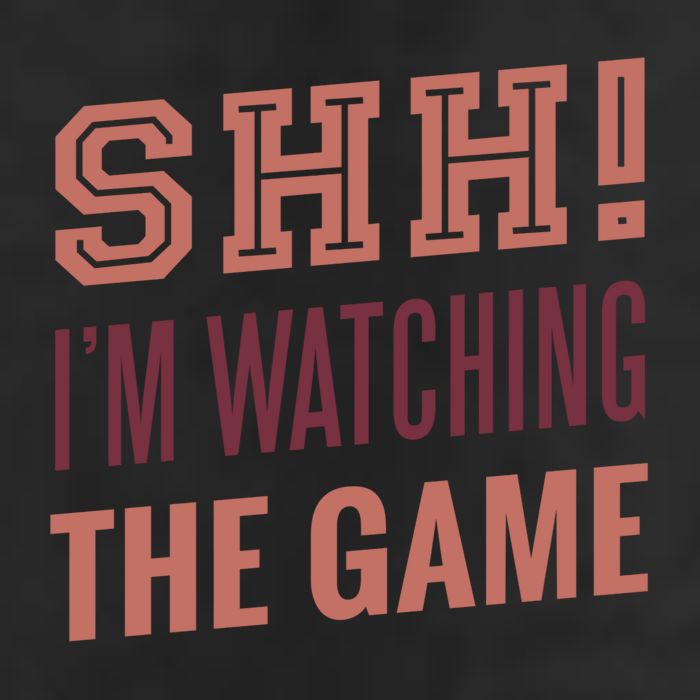 Shh I'm Watching The Game Golf Towel