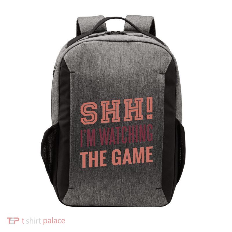 Shh I'm Watching The Game Vector Backpack