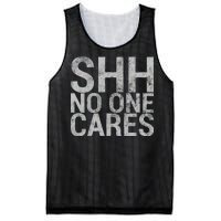 Shh No One Cares Mesh Reversible Basketball Jersey Tank