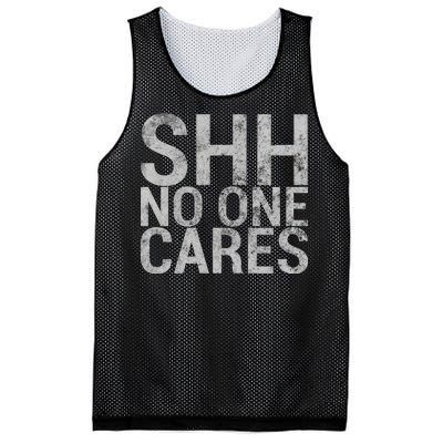 Shh No One Cares Mesh Reversible Basketball Jersey Tank