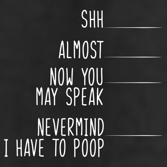 Shh Now You May Speak Nevermind Have To Poop 7 Panel Mesh Trucker Snapback Hat