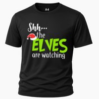 Shh The Elves Are Watching Cooling Performance Crew T-Shirt