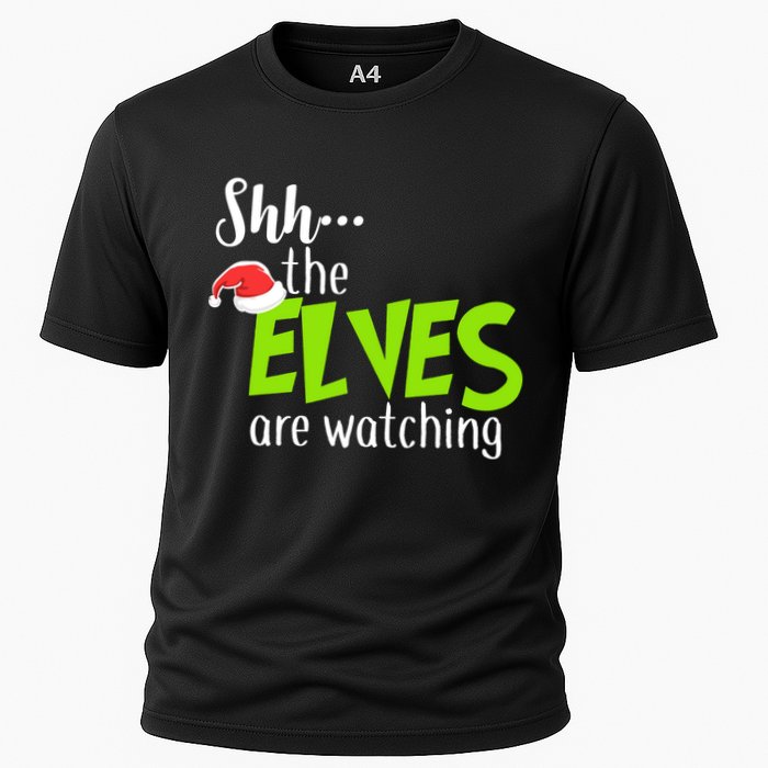 Shh The Elves Are Watching Cooling Performance Crew T-Shirt