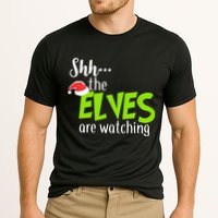 Shh The Elves Are Watching Cooling Performance Crew T-Shirt