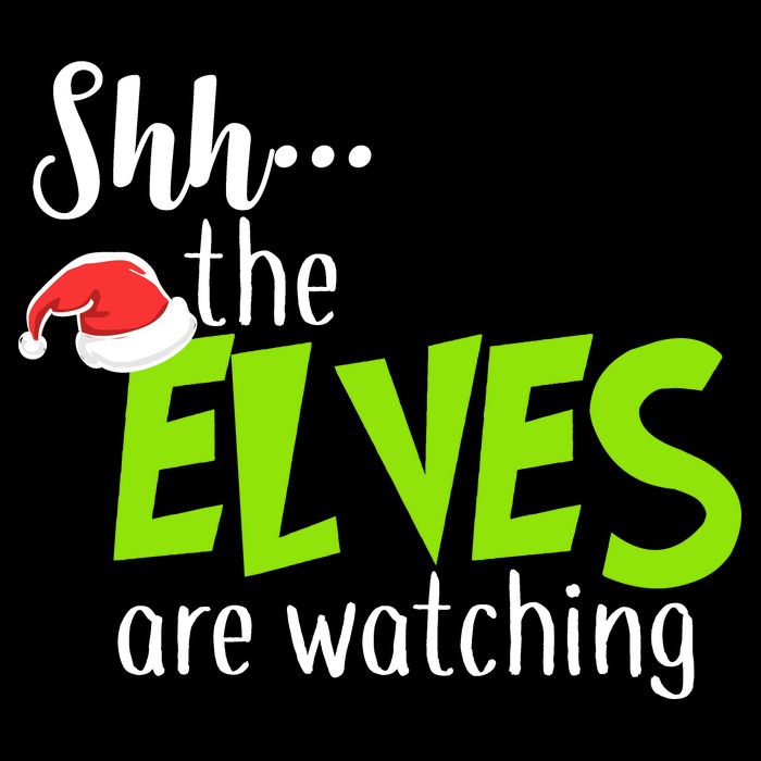 Shh The Elves Are Watching Cooling Performance Crew T-Shirt