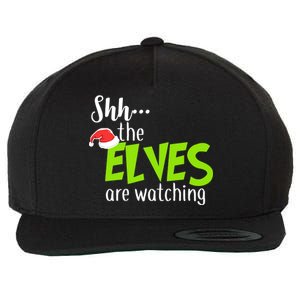 Shh The Elves Are Watching Wool Snapback Cap