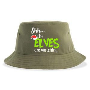 Shh The Elves Are Watching Sustainable Bucket Hat