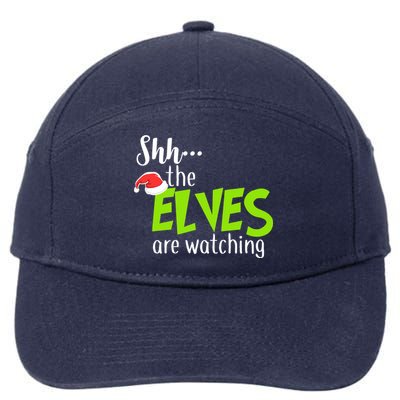 Shh The Elves Are Watching 7-Panel Snapback Hat