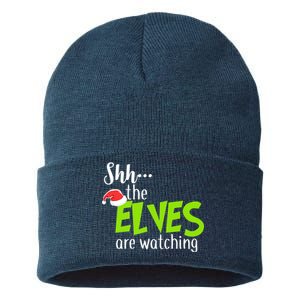 Shh The Elves Are Watching Sustainable Knit Beanie