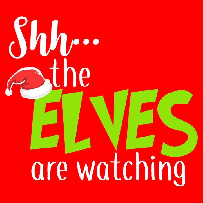 Shh The Elves Are Watching USA-Made Doggie Bandana