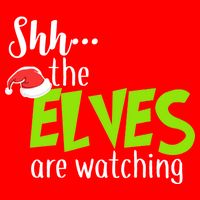 Shh The Elves Are Watching 16 in Basic Backpack