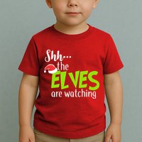 Shh The Elves Are Watching Toddler T-Shirt