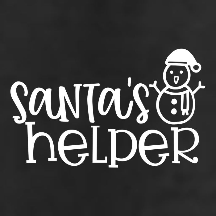 Santas Helper Holiday Gift 7 Panel Mesh Trucker Snapback Hat