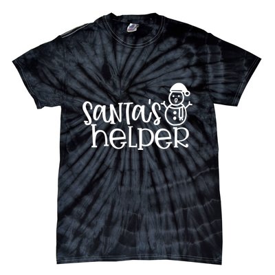 Santas Helper Holiday Gift Tie-Dye T-Shirt