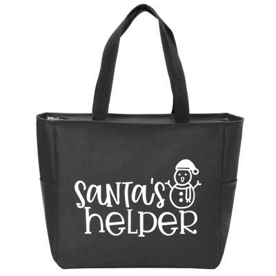 Santas Helper Holiday Gift Zip Tote Bag