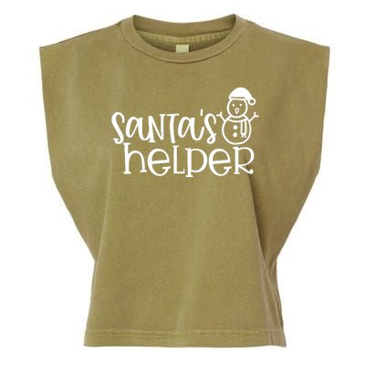 Santas Helper Holiday Gift Garment-Dyed Women's Muscle Tee