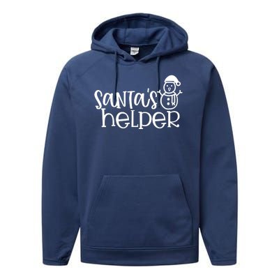 Santas Helper Holiday Gift Performance Fleece Hoodie