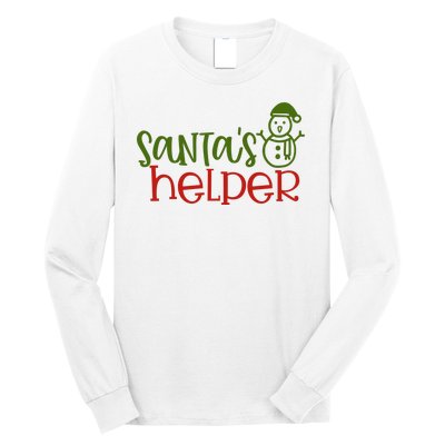 Santas Helper Holiday Gift Long Sleeve Shirt