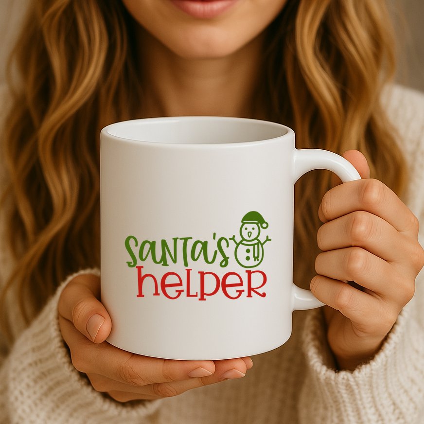 Santas Helper Holiday Gift Mug