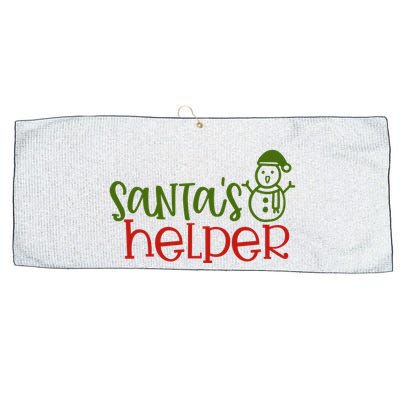Santas Helper Holiday Gift Large Microfiber Waffle Golf Towel