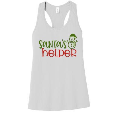 Santas Helper Holiday Gift Women's Racerback Tank