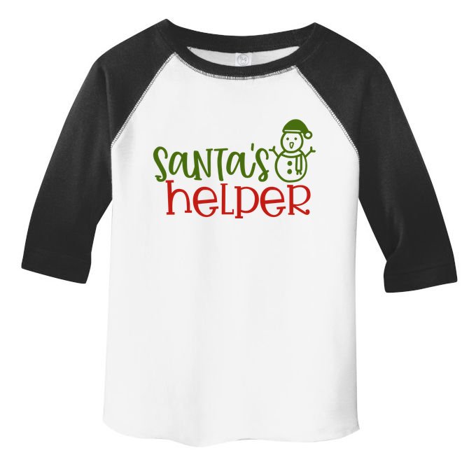 Santas Helper Holiday Gift Toddler Fine Jersey T-Shirt