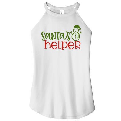 Santas Helper Holiday Gift Women’s Perfect Tri Rocker Tank