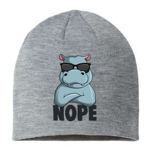 Stubborn Hippo Hippopotamus Sustainable Beanie