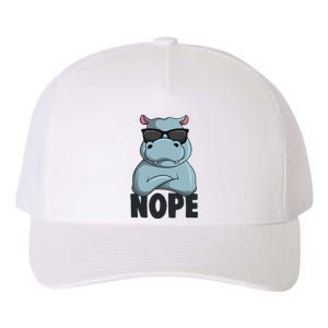 Stubborn Hippo Hippopotamus Yupoong Adult 5-Panel Trucker Hat