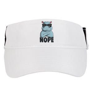 Stubborn Hippo Hippopotamus Adult Drive Performance Visor