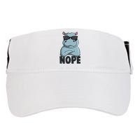 Stubborn Hippo Hippopotamus Adult Drive Performance Visor