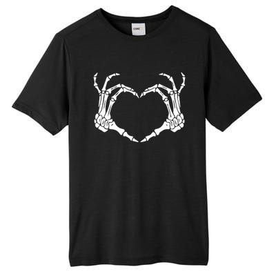 Skeleton Hand Heart Sign Bones Costume Halloween Party Gift Tall Fusion ChromaSoft Performance T-Shirt