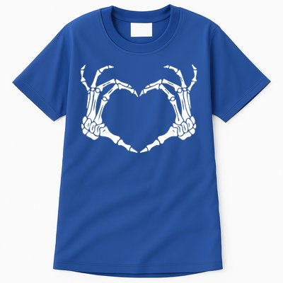 Skeleton Hand Heart Sign Bones Costume Halloween Party Gift Tall T-Shirt