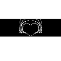 Skeleton Hands Heart Sign Retro Halloween Costume Bumper Sticker