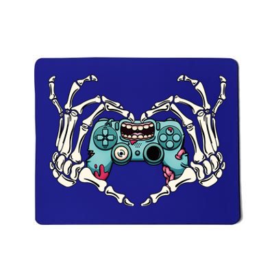 Skeleton Hand Heart Video Games Controller Costume Halloween Gift Mousepad