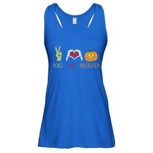 Skeleton Hand Heart Peace Love Halloween Cute Gift Ladies Essential Flowy Tank