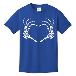 Skeleton Hands Heart Sign Shirts Retro Halloween Kids T-Shirt