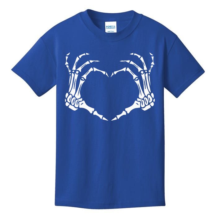 Skeleton Hands Heart Sign Shirts Retro Halloween Kids T-Shirt