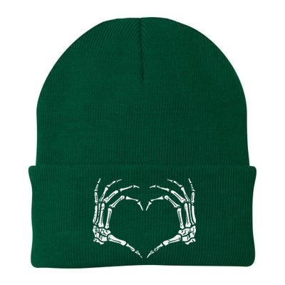 Skeleton Hands Heart Sign Retro Halloween Costume Knit Cap Winter Beanie