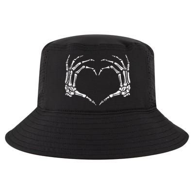 Skeleton Hands Heart Sign Retro Halloween Costume Cool Comfort Performance Bucket Hat