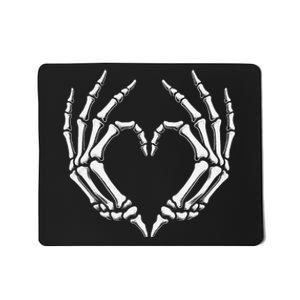 Skeleton Hands Heart Sign Retro Halloween Costume Women Girl Gift Mousepad