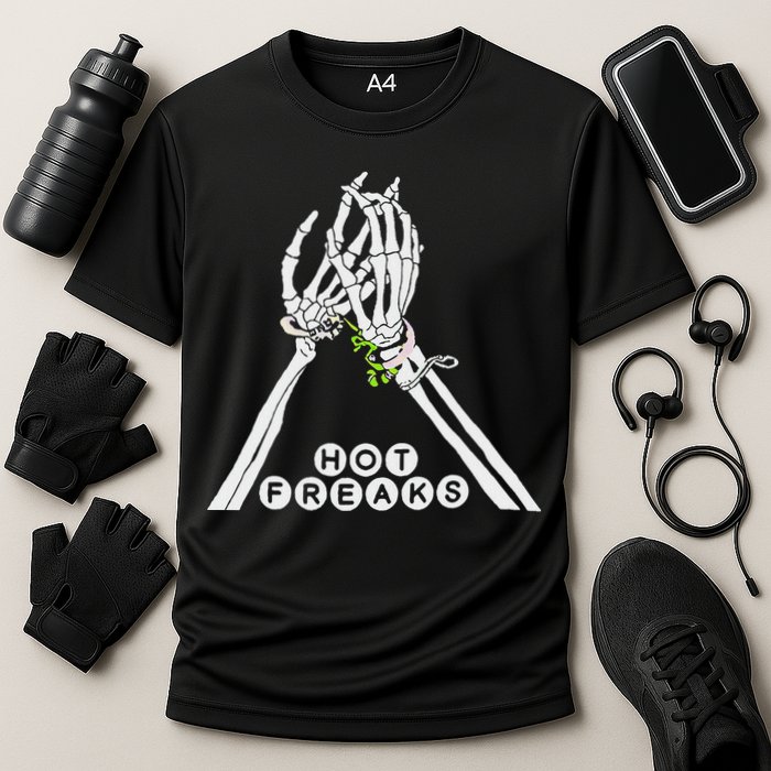 Skull Hand Hot Freaks Sweaty Bones Cooling Performance Crew T-Shirt