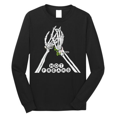 Skull Hand Hot Freaks Sweaty Bones Long Sleeve Shirt