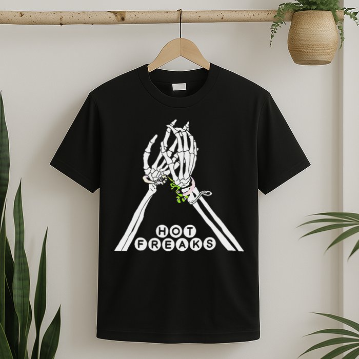 Skull Hand Hot Freaks Sweaty Bones T-Shirt
