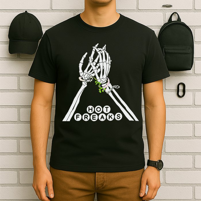 Skull Hand Hot Freaks Sweaty Bones T-Shirt