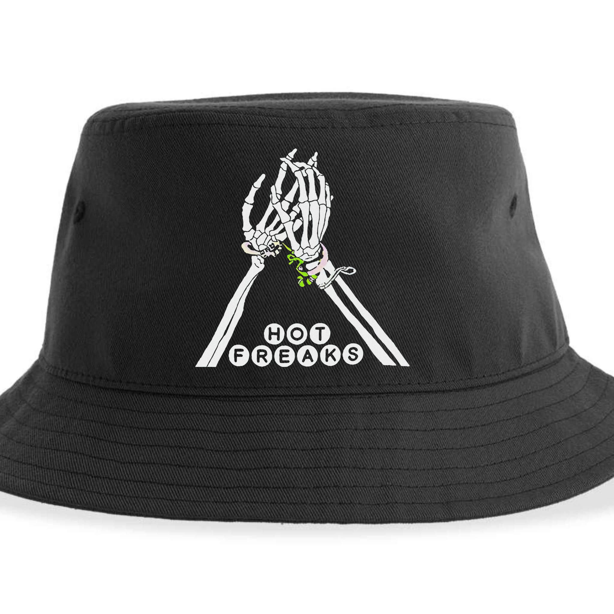 Skull Hand Hot Freaks Sweaty Bones Sustainable Bucket Hat