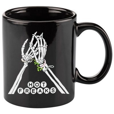 Skull Hand Hot Freaks Sweaty Bones 11oz C Handle Ceramic Mug