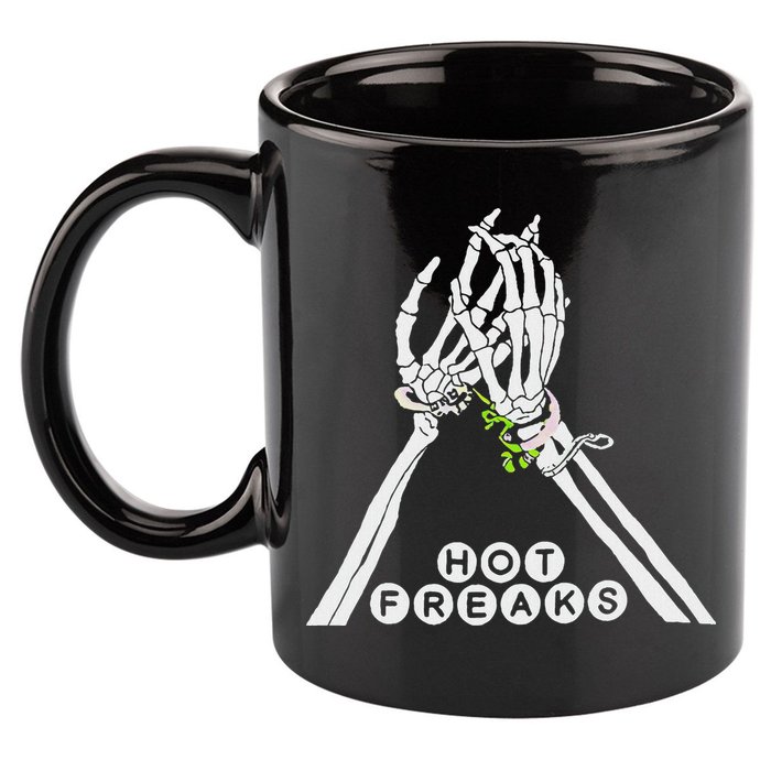 Skull Hand Hot Freaks Sweaty Bones 11oz C Handle Ceramic Mug